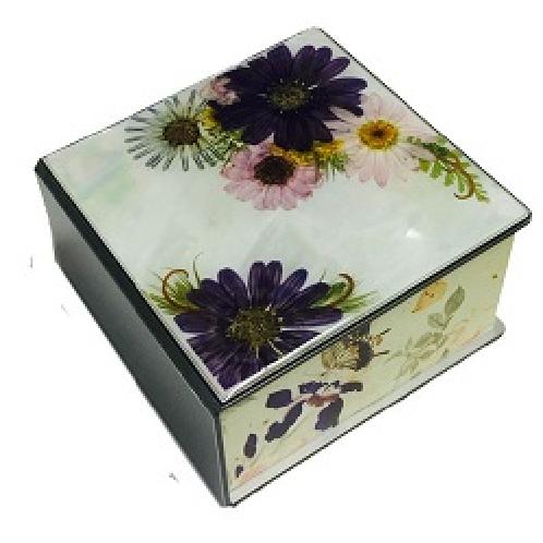 press flower memo pad (10cmX10cmX5cm)